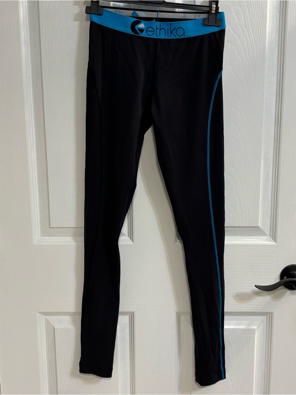 Ethika Subzero Performance Women’s Leggings S Black Blue Compression Tights